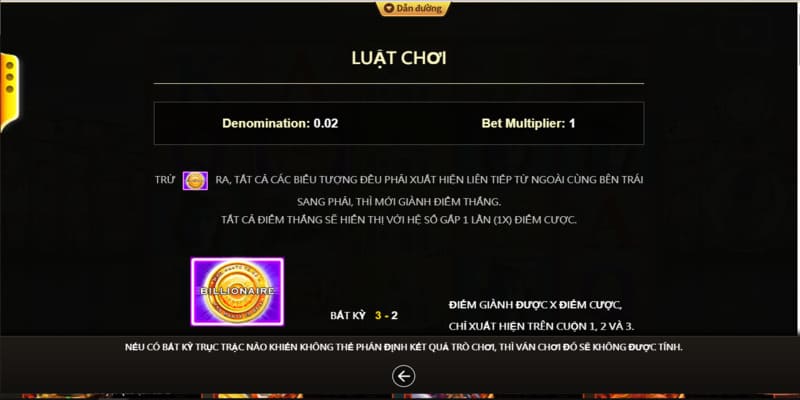 Tỷ Phú 1 Luật chơi tỷ phú dành cho thành viên tại ABC8