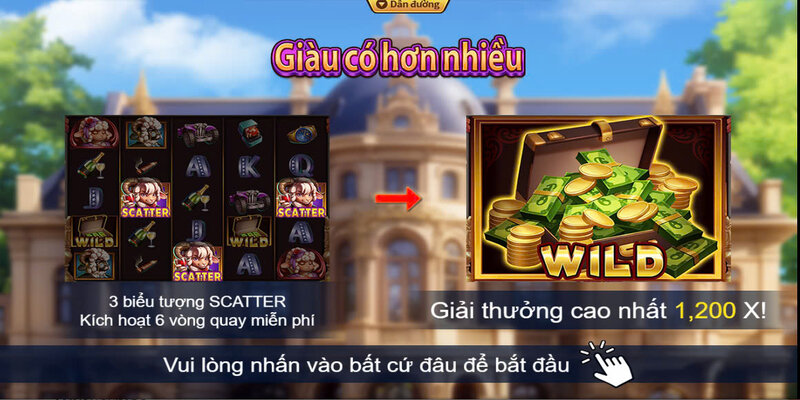Giàu có hơn nhiều - Game quay slot săn thưởng đỉnh cao