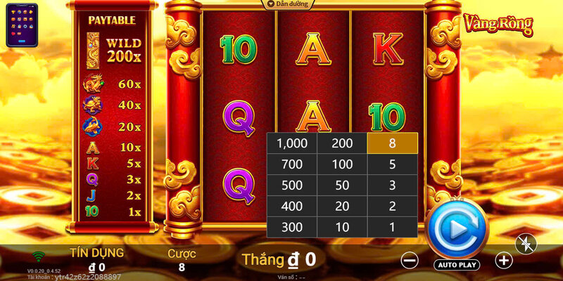 Vàng Rồng 2 Hướng dẫn cách chơi Vàng Rồng
